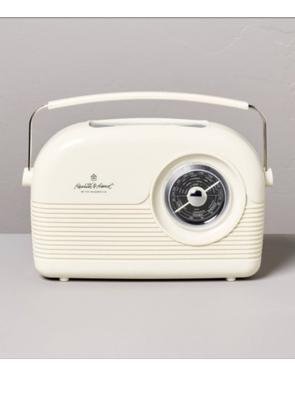 Hearth & Hand Magnolia Portable AM/FM Bluetooth Radio Cream NEW W/ TAGS